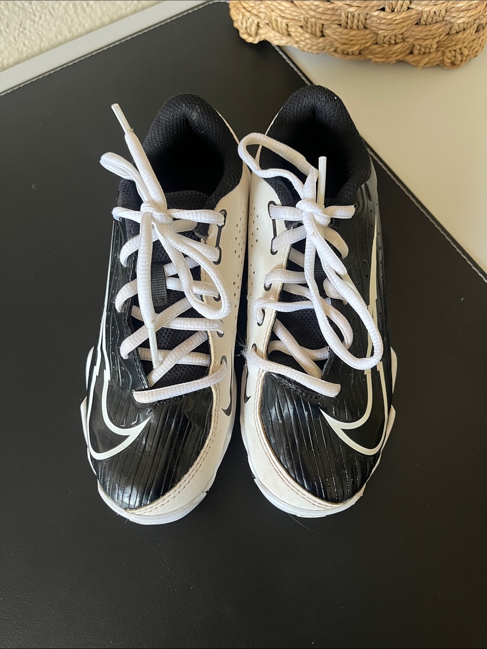 Nike Kids Vapor Ultrafly 4 Keystone Baseball Cleats White Black Size 13C